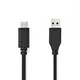 Nedis USB kabel | USB 3.2 Gen 2 | USB-A moški | USB-C moški | 60 W | 10 Gbps | Ponikljano | 1,00 m | Okrogla | PVC | Črna | Oznaka
