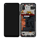 Huawei P40 Lite 5G - LCD zaslon + steklo na dotik + okvir + baterija (Midnight Black) - 02353SUN, 02353NEU Genuine Service Pack