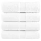 Vidaxl Premium brisače za goste SOLUND 4 kosi bele 30x50 cm 600 g/m2