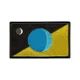 shumee Našitek Zastava Zemlje, avtor Philip Kanellopoulos - 2004 - modra obroba - Prišitje - Vezeni našitek/značka/emblem
