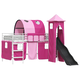 vidaXL vidaXL Bela in roza 107 x 201 cm, (5000099409)