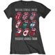 The Rolling Stones Voodoo Lounge Tongues Charcoal Grey L Ženske Majica