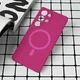 Maska za Samsung Galaxy S25 Ultra Magsafe Pure color tamno pink