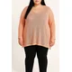 Plus size pulover, koralna