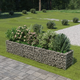 vidaXL Gabion korito iz pocinkanega jekla 270x50x50 cm