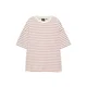 Pull&Bear Majica burgund/bela