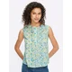heine Bluza  modra / apno / pastelno zelena