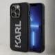 Maska za iPhone 15 Pro Karl Lagerfeld Hc 3D Logo Glitter crna