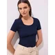 Mohito - Majica basic - mornarsko modra