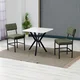 Hanah Home Trpezarijski sto i stolice Dubai, Zeleno-beli