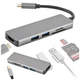 shumee USB-C 3.1 Hub pretvornik 2x USB 3.0 HDMI Micro SD bralnik kartic adapter