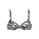 BUFFALO Bikini zgornji del ecru / črna