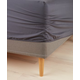 Čaršav Fitted VIVIAN 90x200x35 antracit siva