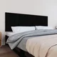 Vidaxl vidaXL Vzglavje postelje črno 185x3x60 cm masivni borov les