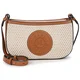Karl Lagerfeld K/CIRCLE SADDLE CB RAFFIA MESH Bež