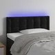 Vidaxl vidaXL Vzglavje postelje z LED diodo črno 80x5x78/88 cm žamet