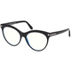 TOM FORD Okvir za naočare Blue Block 0FT5827-B 155, Ženski, Crni