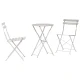 Sklopivi bistro set 3 pcs Bež Čelik