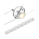 Paulmann 94490 - SET 8xGU5,3/7,5W Lestenec na vrvici CARDAN 230V mat krom