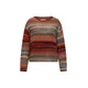 Lollys Laundry Pulover Fairhaven opal/temno oranžna/rjasto rdeča/temno rdeča