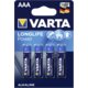 50x4 Varta Longlife Power Micro AAA LR03 VPE Master Box