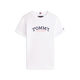 TOMMY HILFIGER Majica marine/ognjeno rdeča/bela