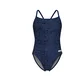 ARENA Enodelne kopalke SNAKESKIN CHALLENGE BACK mornarska / golobje modra / temno modra