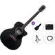 Pasadena PGC-200E Premium SET Black Elektroakustična jumbo