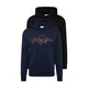 JACK & JONES Majica JJFERRIS marine / oranžna / črna / bela