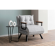 ATELIER DEL SOFA Fotelja Sando Single Teddy Fabric Grey