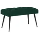Vidaxl Klop s gumbnim oblazinjenjem Temno zelena 80 x 40 x 46 cm Žamet