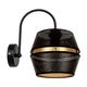 Zidna lampa PARIS 1xE27/60W/230V crna/zlatna