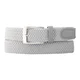 Moški pas Alberto Basic Braided Light Grey 110 cm