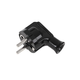 KEMOT Vtikač 16A/250V plastični za kabel, kotni izvod, črni, (20773220)
