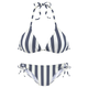 VENICE BEACH Bikini  mornarska / bela