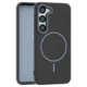 Leather Grip MagSafe maska za Samsung Galaxy S23 - Crna