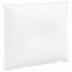 Vidaxl Poglavni vzglavnik Bela 60 x 19 x 50 cm blago