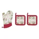 Set of oven mitt and 2 pot holders, Jardin des Fraises - Easy Life