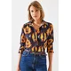 Bianco Lucci Womens Patterned Shirt MBMS010