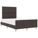 vidaXL vidaXL Postelja Temno Rjava 120x190 cm Tkanina, (22048893)