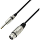 Adam Hall XLR Connection cable [1x Ženski konektor XLR - 1x 6,3 mm banana moški konektor] 3 m Črna Adam Hall LR20
