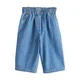 Next Kavbojke moder denim/travnato zelena/češnjevo rdeča
