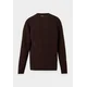 Carhartt WIP Pulover Anglistic temno rjava