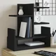 Organizator za stol crni 49 x 20 x 52,5 cm konstruirano drvo