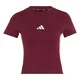 ADIDAS SPORTSWEAR Funkcionalna majica Essential kostanj rjava/bela
