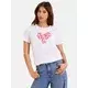 Lipsy Majica Wear It With Love  zlata / roza / rdeča / bela