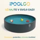 IPoolGo okrogli bazen 5 m x 1,5 m | Siva Barva | s tlačilko, črpalko s peščenim filtrom in stopnicami |Ekskluzivna Vodna Oaza Na Domačem Vrtu | dobava po 20. 7. !
