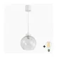 Brilagi - LED luster na sajli RETRO GLASS 1xE27/60W/230V O 25 cm bela/prozirna