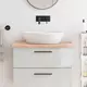 Vidaxl vidaXL Kopalniški pult 80x50x(2-4) cm neobdelan masiven les