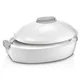 EVVIVA termo posoda s pekačem Enjoy (45x28xh18cm, 3l, plastika / porcelan), bela